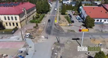 Przebudowa ul Strumieńskiej w Jasienicy postępuje w szybkim tempie